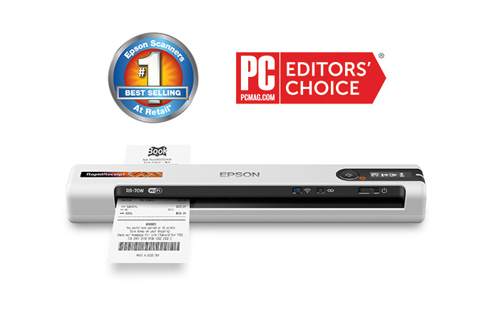 RapidReceipt RR-70W Wireless Mobile Receipt and Document Scanner