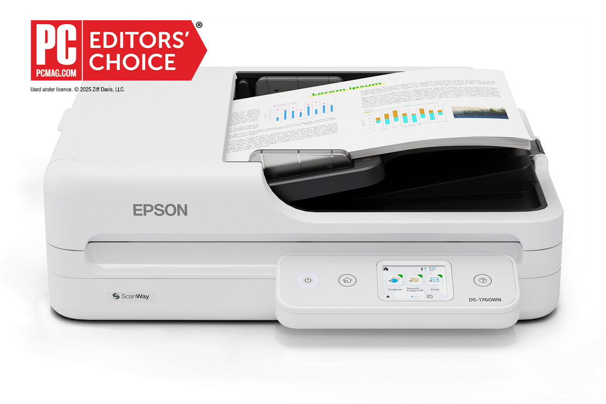 Epson DS-1760WN Network Flatbed Color Duplex Document Scanner with Wireless/Ethernet Connectivity and Auto Document Feeder