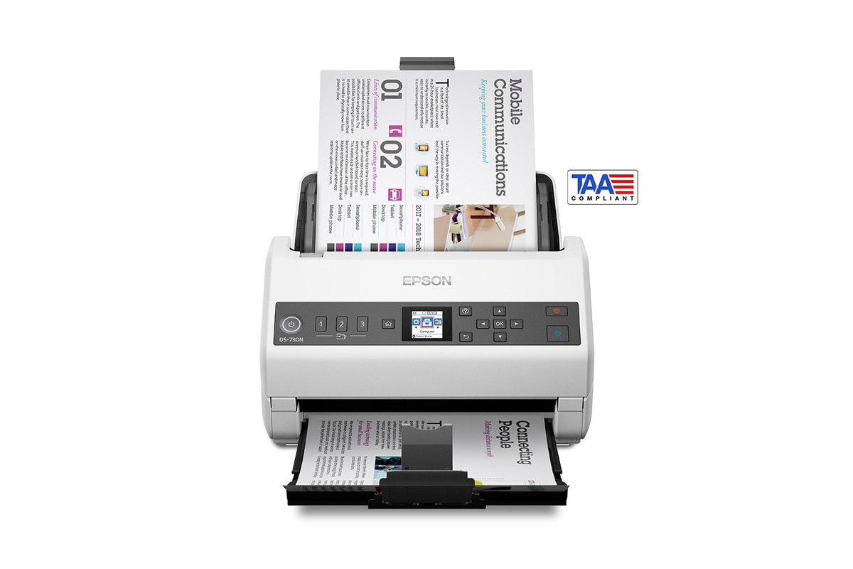 DS-730N Network Color Document Scanner, TAA-Compliant